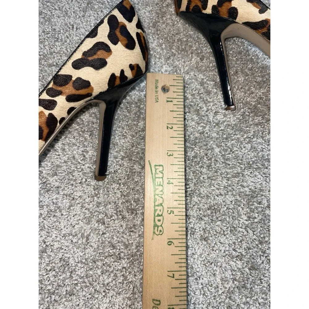 BCBGeneration Paris Leopard Print Cow Hair‎ Pumps Heels Womens 8.5